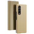 Pouzdro pro Samsung Galaxy Z Fold 4 5G, Clear View, zlaté