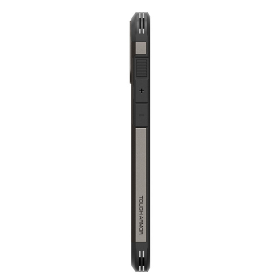 Pouzdro Spigen pro iPhone 16, Tough Armor Mag MagSafe, šedé + 9H tvrzené sklo