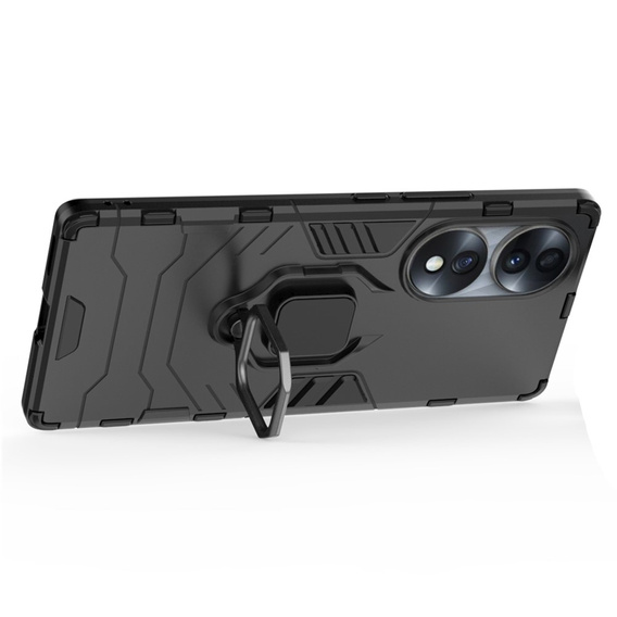 Pouzdro pro Honor 70 5G, Kickstand Ring, černé