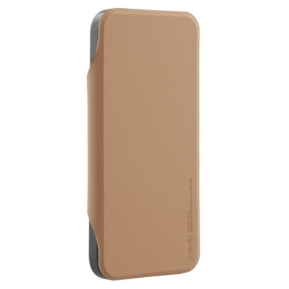 Pouzdro X-LEVEL pro iPhone 16 Pro, Magnetic Card Holder, hnědé