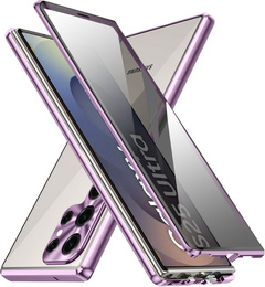 Pouzdro pro Samsung Galaxy S25 Ultra, Privacy Dual Glass, fialové
