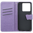 Klopové pouzdro pro Xiaomi Poco X6 5G, Butterfly, fialové