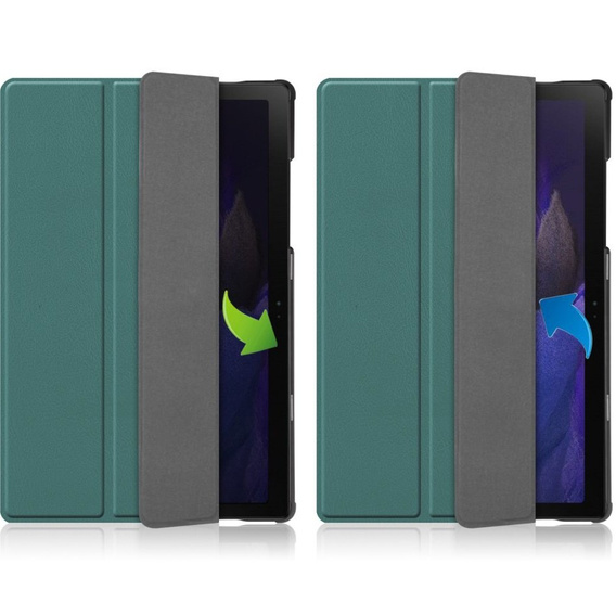 Pouzdro pro Samsung Galaxy Tab A8 10.5 SM-X200 SM-X205, Smartcase, zelené