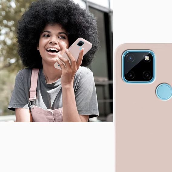 Pouzdro pro Realme C21Y / C25Y, Silicone Lite, růžové