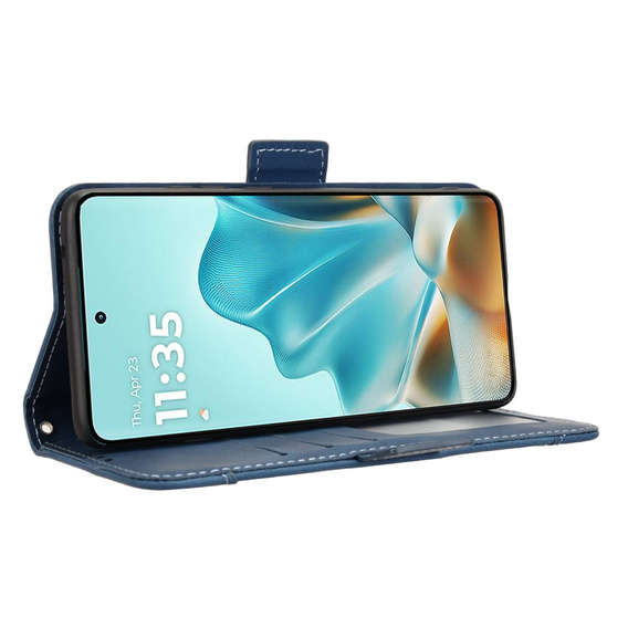 Klopové pouzdro pro Motorola Edge 60 / 60 Fusion, Card Slot, námořnicky modré