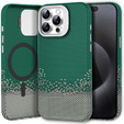 Pouzdro iPhone 15 Pro Max, Frame Kickstand, pro MagSafe, Sand Green