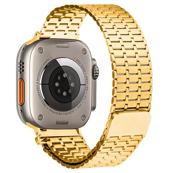 Ocelový náramek pro Apple Watch 1/2/3/4/5/6/7/8/SE/ULTRA 42/44/45/49 MM - zlatý