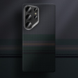 Pouzdro BENKS Kevlar pro Samsung Galaxy S25 Ultra, pro MagSafe, Carbon Fiber, černé