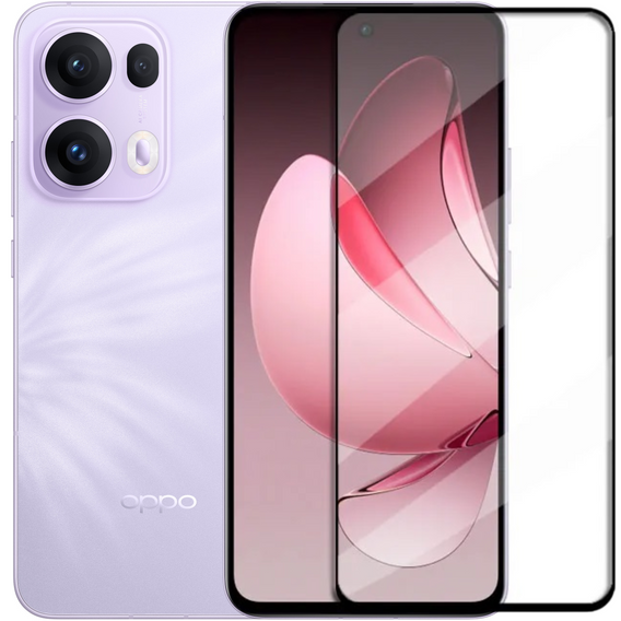3D tvrzené sklo pro Oppo Reno 13 Pro, černý rámeček