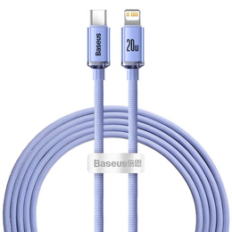 Baseus kabel Crystal Shine USB-C – Lightning 2,0 m 20 W pro zařízení Apple (Lightning)
