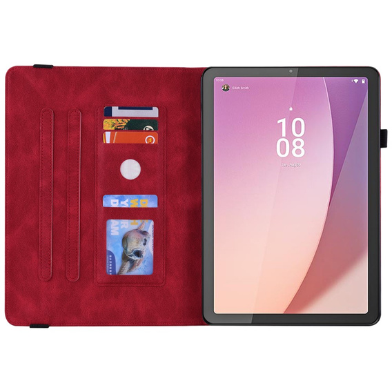 Pouzdro pro Lenovo Tab M9, Butterfly, červené