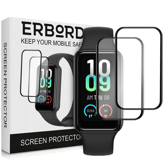2x hybridní sklo ERBORD pro Amazfit Band 7