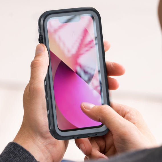 Vodotěsné pouzdro pro iPhone 13, Redpepper, pro MagSafe, černé