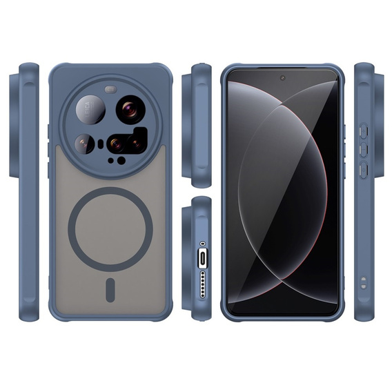 Pouzdro pro Xiaomi 15 Ultra, pro MagSafe, ERBORD Matt Case, modré