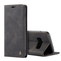 Pouzdro CASEME pro Samsung Galaxy S10 Plus, Leather Wallet Case, černé