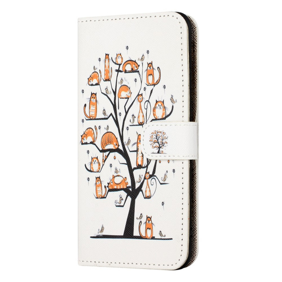 Klopové pouzdro pro Motorola Moto G73 5G, Wallet, Cats, bílé