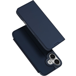 Pouzdro Dux Ducis pro iPhone 17, Skin Pro, s klopou, s přihrádkou na karty, tmavě modré