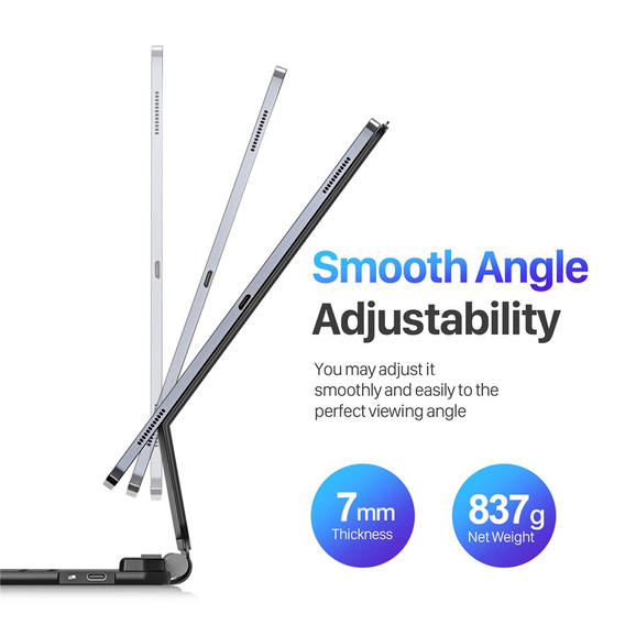 Pouzdro s Bluetooth klávesnicí Dux Ducis pro Samsung Galaxy Tab S10 Ultra / S9 Ultra / S8 Ultra
