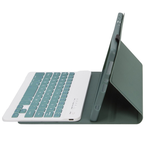 Pouzdro + klávesnice Samsung Galaxy Tab A7 Lite 8.7 T220 / 225, zelené
