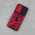 Pouzdro pro Xiaomi Redmi 12, CamShield Slide, červené