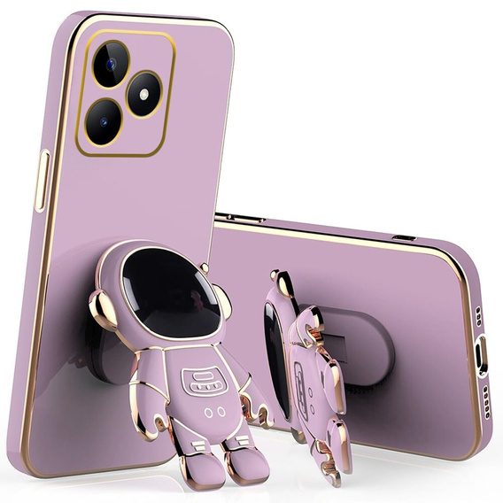 Pouzdro pro Realme Note 50, Astronaut, fialové