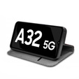 Klopové pouzdro pro Samsung Galaxy A32 5G, Wallet Smart Magnet, námořnicky modré