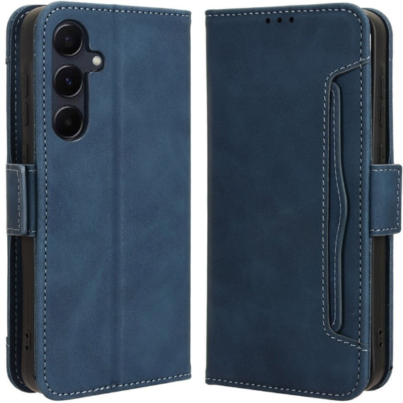 Klopové pouzdro pro Samsung Galaxy A55 5G, Card Slot, modré