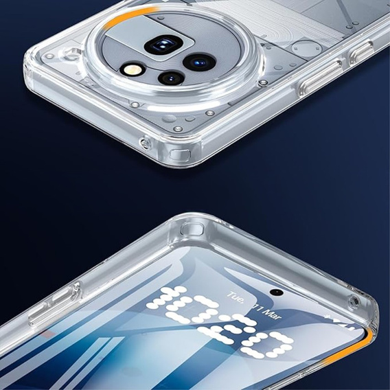 Pouzdro pro Nothing Phone 3a Pro, Fusion Hybrid, průhledné