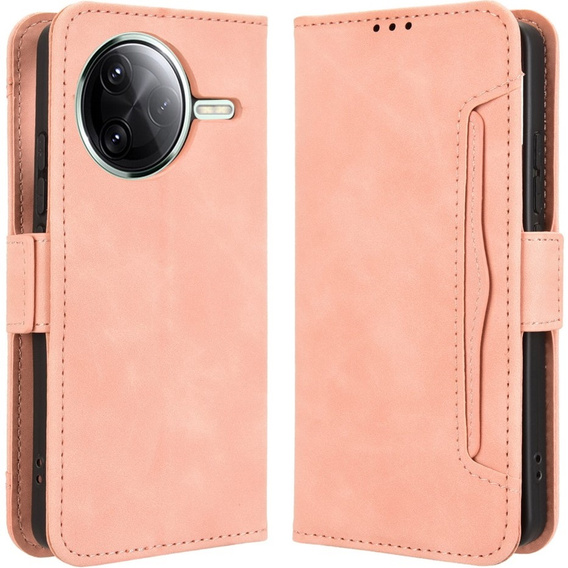 Klopové pouzdro pro Xiaomi Poco F7 Pro, Card Slot, růžové