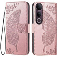 Klopové pouzdro pro Vivo V50 Lite 4G / 5G, Butterfly, růžové rose gold