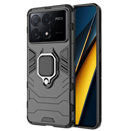 Pouzdro pro Xiaomi Poco X6 Pro 5G, Kickstand Ring, černé