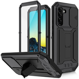 Pancéřové pouzdro pro Samsung Galaxy S22+ Plus 5G, R-JUST CamShield Slide, černé