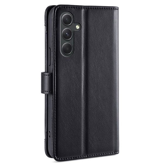 Klopové pouzdro pro Samsung Galaxy A54 5G, Wallet Zipper Pocket, černé