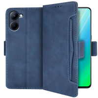 Klopové pouzdro pro Realme C33, Card Slot, modré