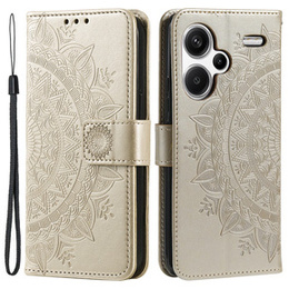 Klopové pouzdro pro Xiaomi Redmi Note 13 Pro+, Mandala, zlaté