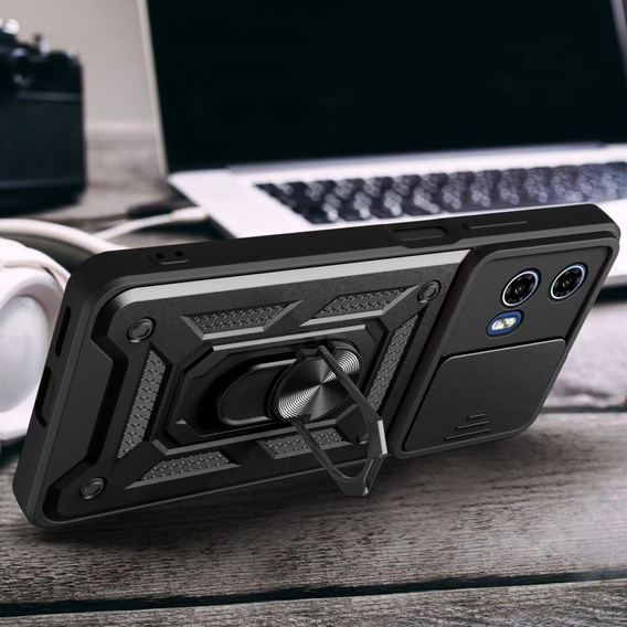 Pouzdro pro Motorola Moto G24 / G24 Power / G04, CamShield Slide, černé