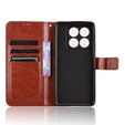 Klopové pouzdro pro Xiaomi 14T Pro, Crazy Horse Wallet, hnědé