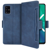 Klopové pouzdro pro Samsung Galaxy A51 5G, Card Slot, modré