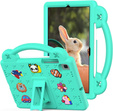 Dětské pouzdro pro Samsung Galaxy Tab S6 Lite 10.4 2020/2022 / Tab A7 2020 T500 / T505 / Tab S6 T860/T865, Cute Patterns, se stojánkem, zelené