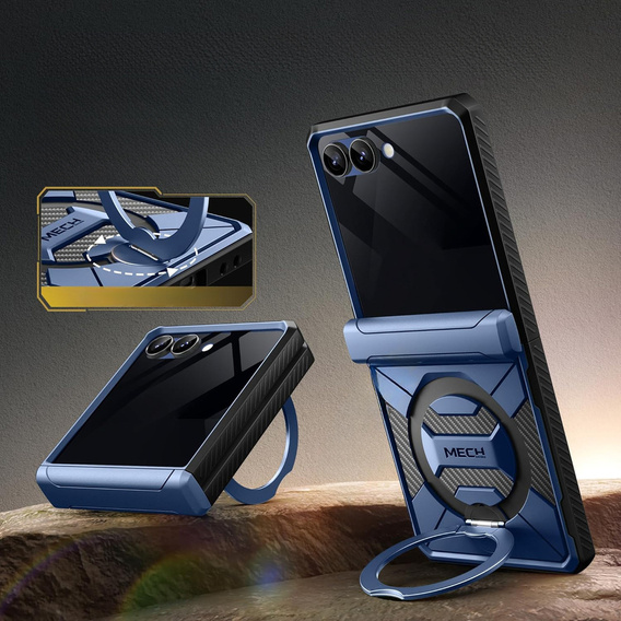 Pouzdro Tongate MECH s MagSafe pro Samsung Galaxy Z Flip7 FE / Z Flip6, zelené