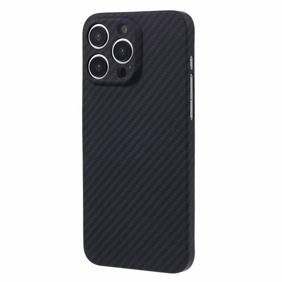 Pouzdro pro iPhone 15 Pro Max, Aramid Fiber Cover, černé