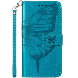Klopové pouzdro pro Realme 12 Pro 5G, Butterfly, modré