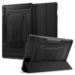 Pouzdro SPIGEN Rugged Armor Pro pro Samsung Galaxy Tab S9 FE+ 12.4" (X610/X616B) – Černé
