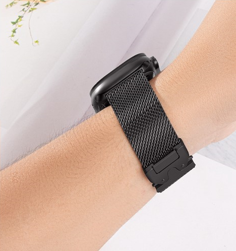 Bransoleta do Apple Watch 1/2/3/4/5/6/7/8/SE/ULTRA 42/44/45/49 MM, Czarna