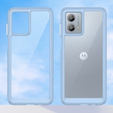 Pouzdro pro Motorola Moto G53 5G, Fusion Hybrid, transparentní / modré