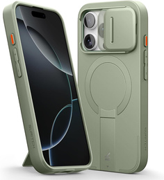 Pouzdro pro iPhone 16 Pro, Suritch Shockproof, pro MagSafe, zelené