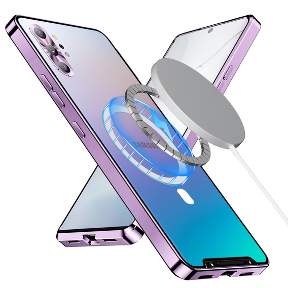 Ochranné pouzdro na fotoaparát pro Samsung Galaxy Note 10+ Plus, CamShield MagSafe, transparentní / fialové