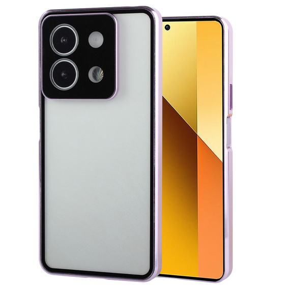 Pouzdro pro Xiaomi Redmi Note 13 5G, Magnetic Dual Glass, fialové