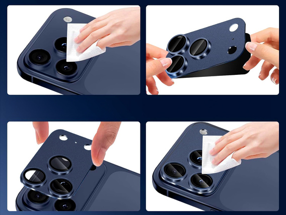 2x tvrzené sklo ERBORD pro ostrov fotoaparátů pro iPhone 17 Pro