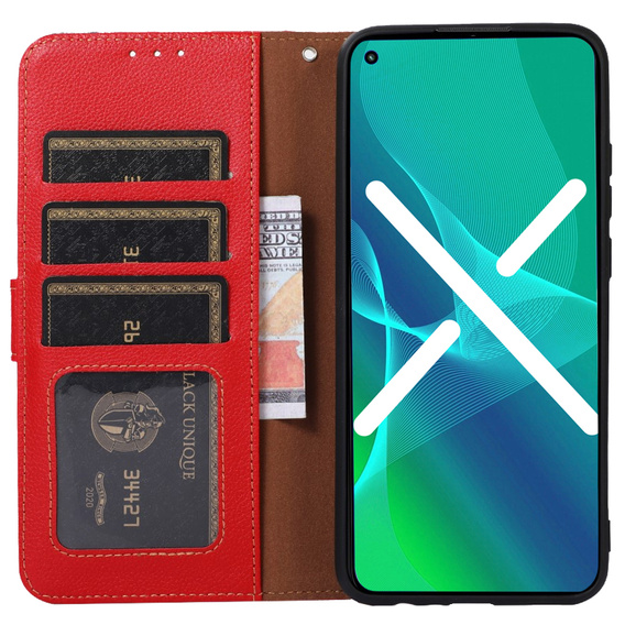 Klopové pouzdro pro OnePlus 11 5G, KHAZNEH RFID, Dual Color, červené